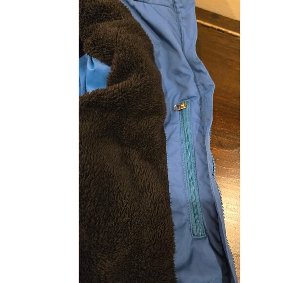 L.L. Bean Winter Warmer Parka Coat Blue Hooded Womens Small - Picture 8 of 11